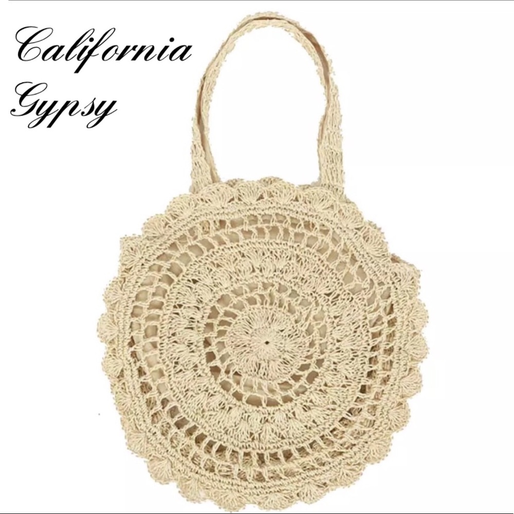 Straw floral bag🌈 - Picture 6 of 6